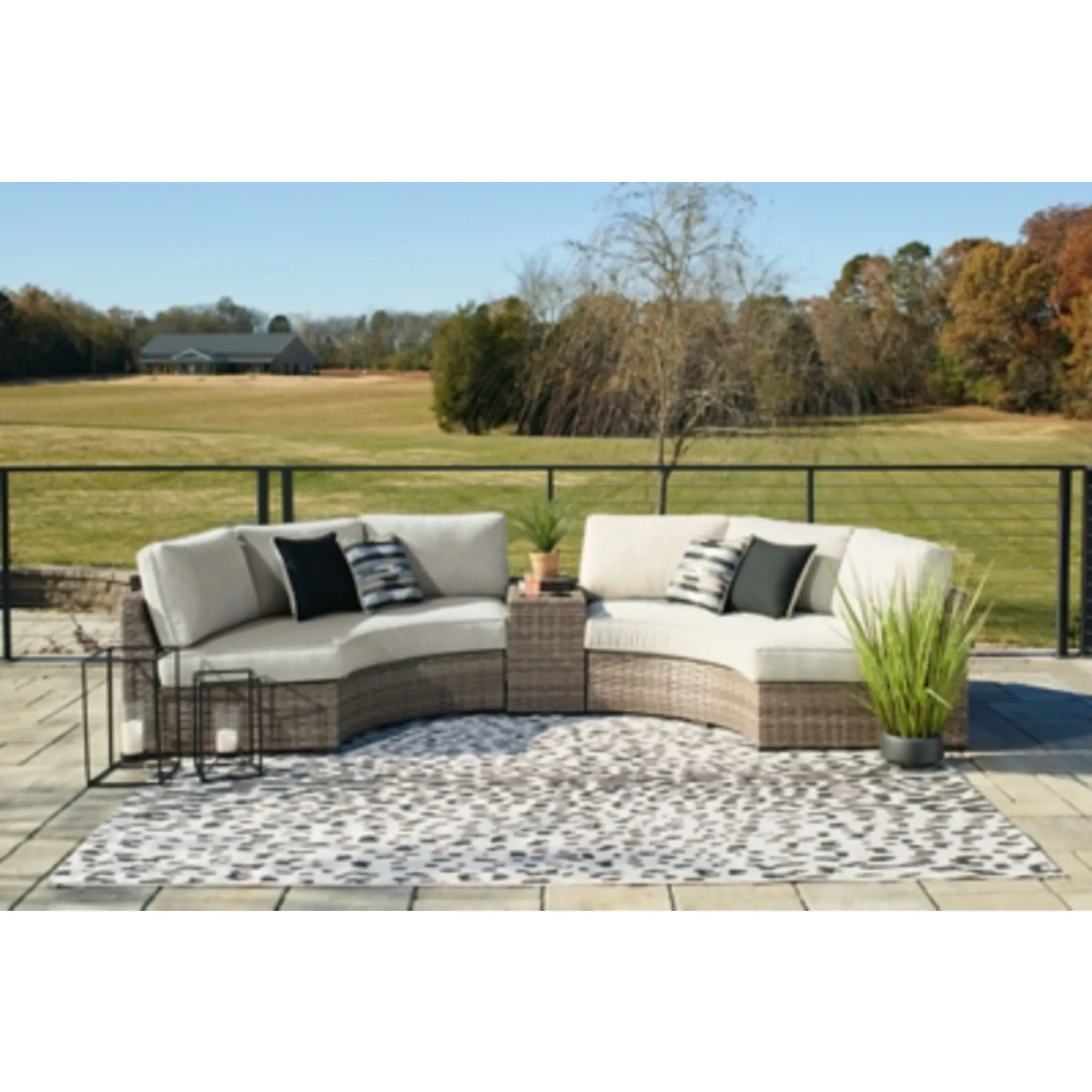 Calworth 3 Piece Outdoor Sectional