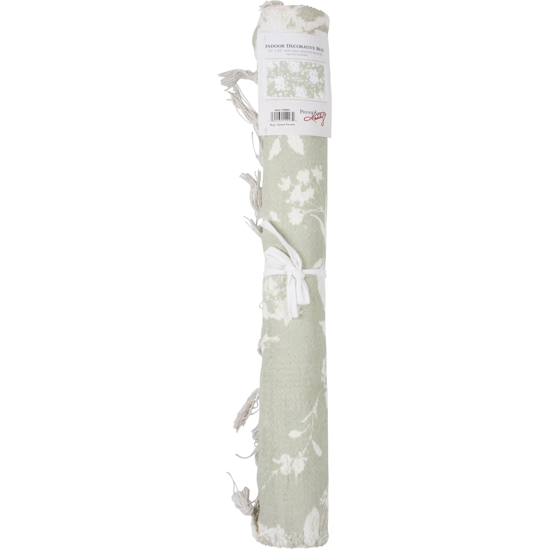 Green Floral Rug