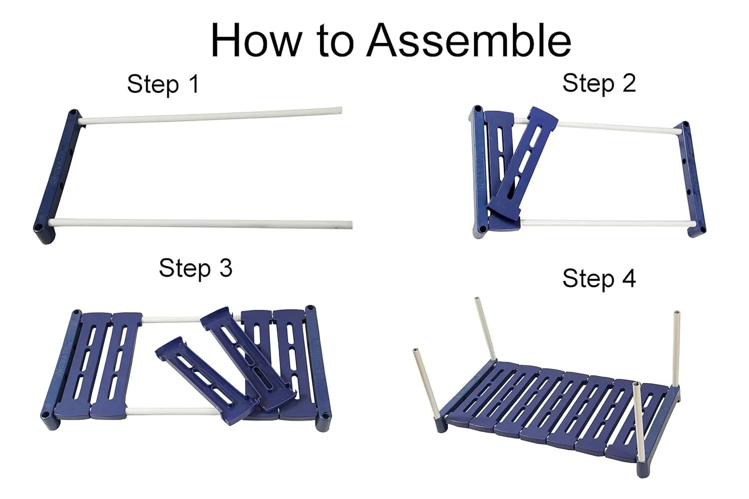 Novatic Multipurpose Shoe Rack Strong Build Adjustable Shelf Rack Portable Shoe Rack for Home Storage Easy to Move & Assemble Metal and Plastic Rack (Navy Blue - 7 Tier)